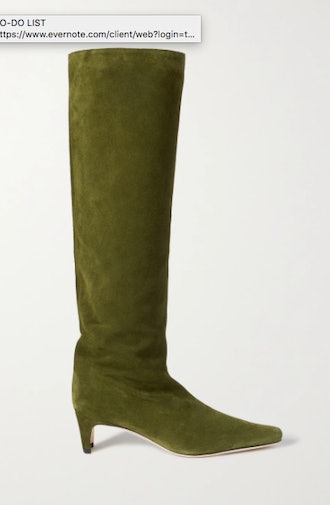 Wally suede knee boots